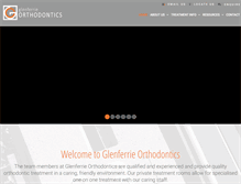 Tablet Screenshot of glenferrieorthodontics.com.au